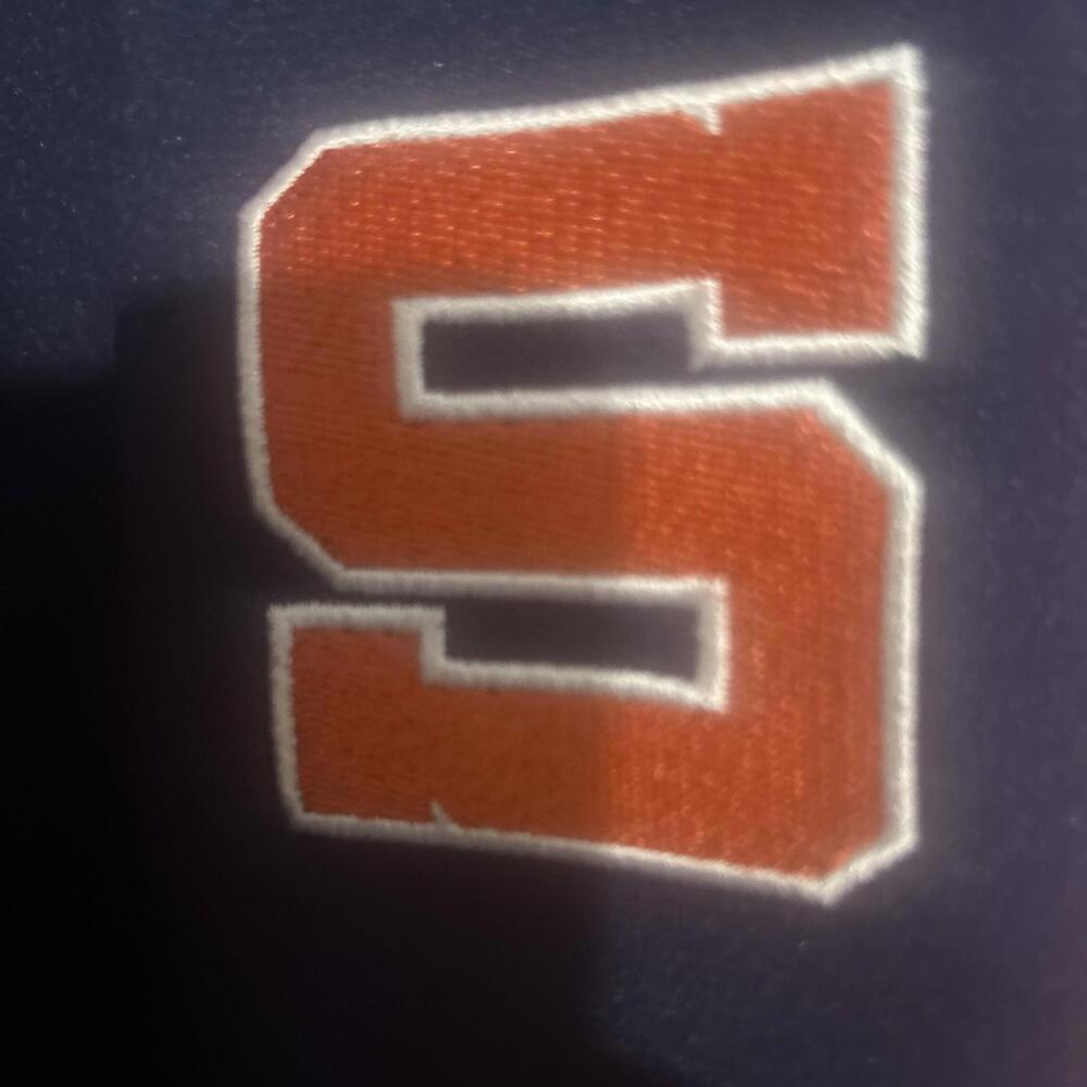 Mitchell & Ness Jacket Mens Large Syracuse Navy Orange Full Zip Track Collegiate - Picture 3 of 12